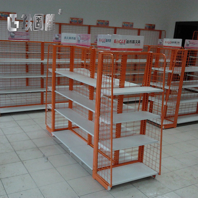 Net Backplane Wire Supermarket Display Shelf 1350mm height For Retail