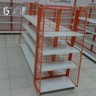 Net Backplane Wire Supermarket Display Shelf 1350mm height For Retail