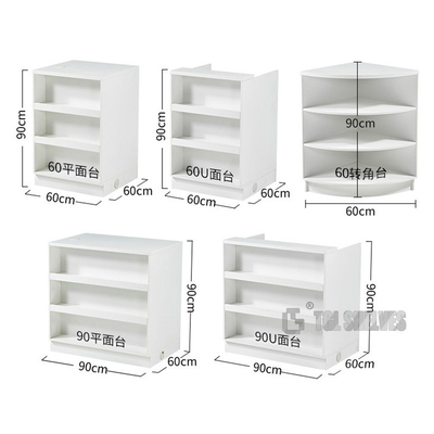 Small Supermarket Checkout Counter With Display 900×300×1950mm